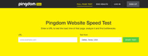 pingdom-veebilehe-kiiruse-test